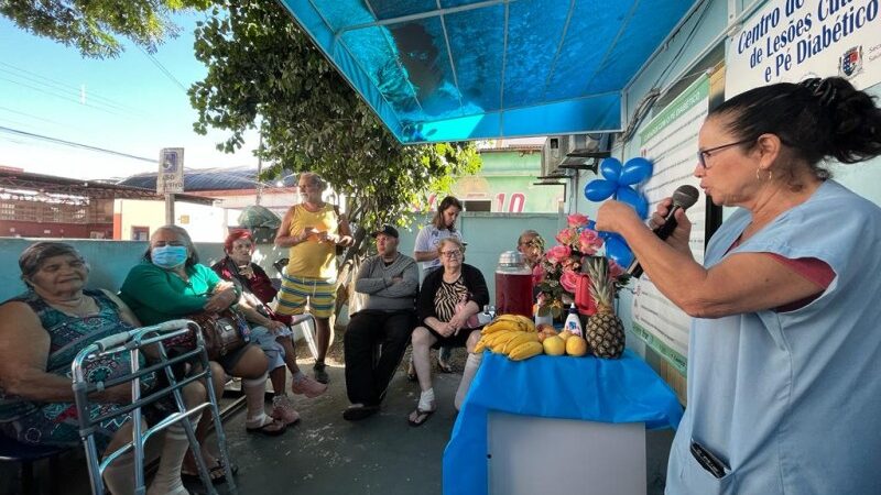 Palestras e teste de HGT no Dia Nacional do Diabetes em SJB