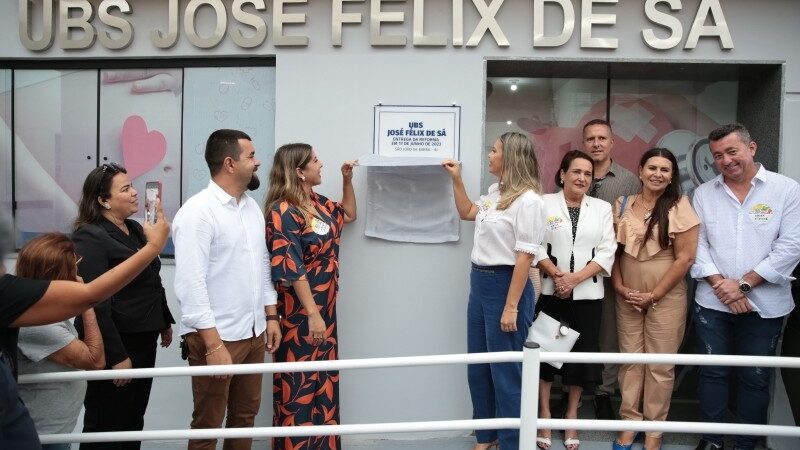 Carla Caputi inaugura UBS Félix de Sá e ESF Sede no aniversário de SJB