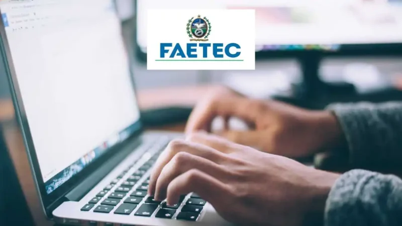 Faetec abre quase 7 mil vagas nos cursos de qualificação formato EaD