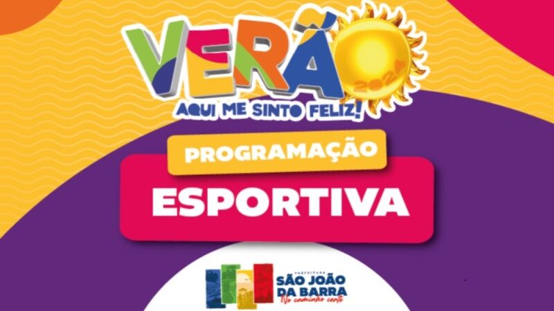 Programação esportiva de verão com diversas modalidades em SJB
