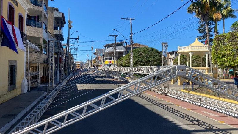 Ruas do Centro estão interditadas para o Circuito Junino em SJB