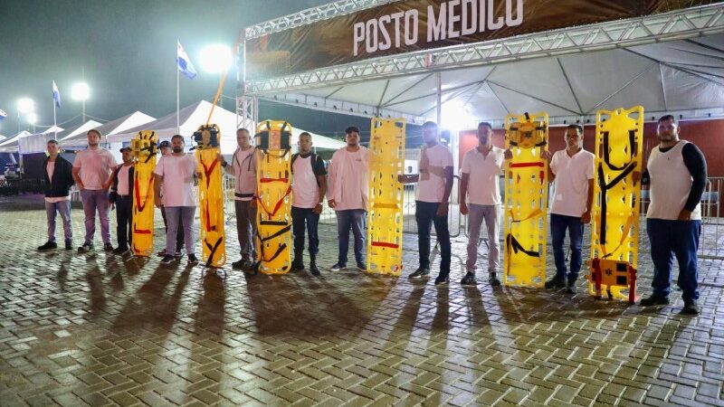 Unidade de saúde funciona dentro do Parque de Exposições durante a ExpoBarra