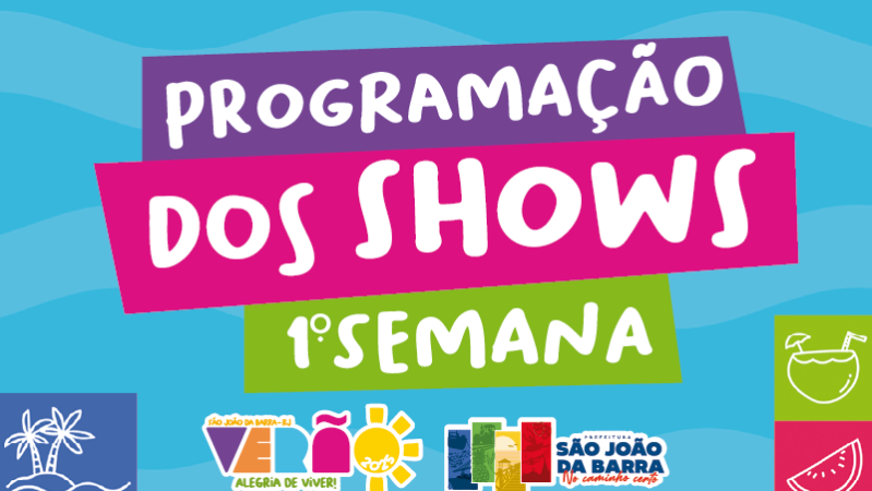 Shows do verão em SJB começam nesta sexta