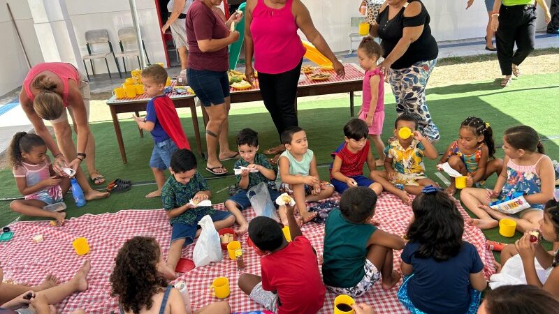 Alegria e brincadeiras no encerramento do Projeto de Férias em SJB