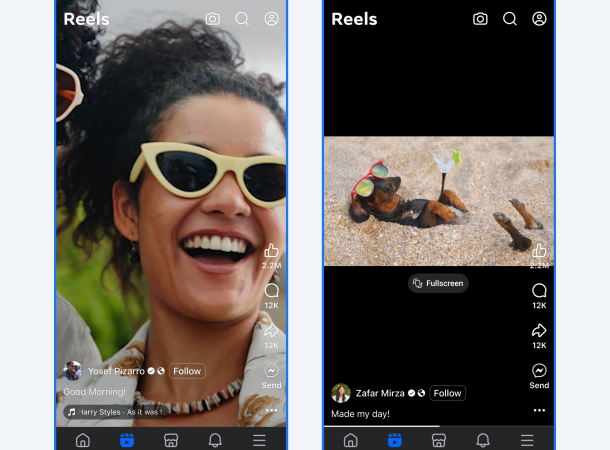Facebook anuncia que todos os vídeos serão publicados como Reels