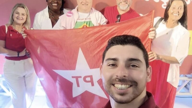 Mandato renovado. Huillian Pereira é reeleito presidente do PT em São João da Barra
