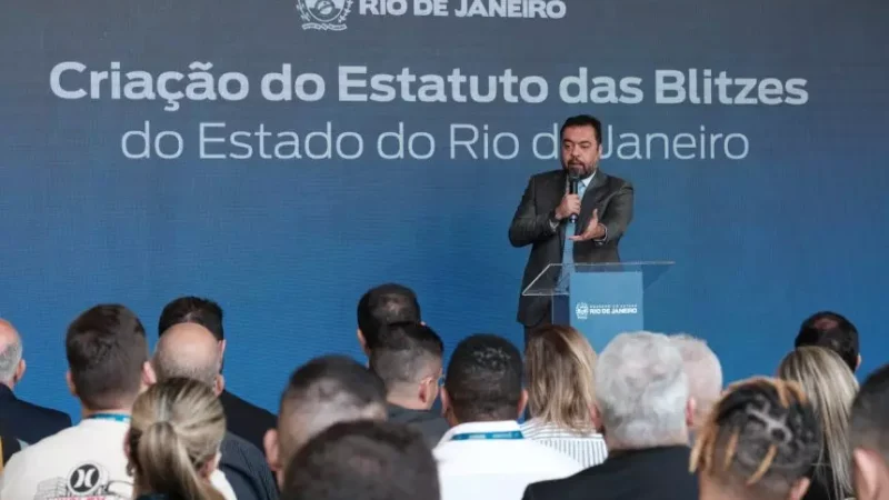 Castro celebra criação do Estatuto das Blitzes: ‘É para ajudar a combater a criminalidade’