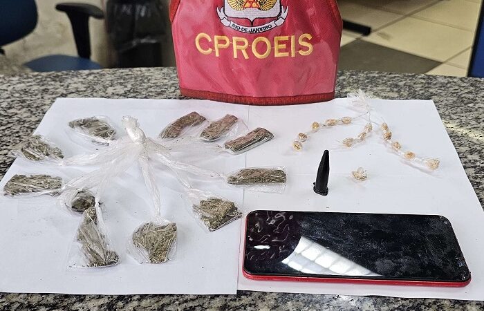 Adolescente de 16 anos é apreendido com drogas em São João da Barra