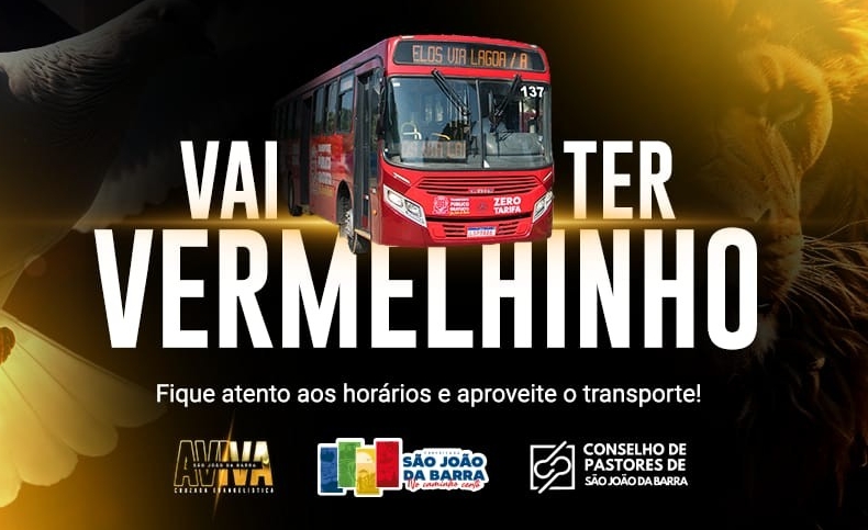 Vermelhinho terá horários extras durante a Cruzada Evangelística Aviva SJB