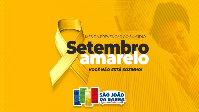 Campanha Setembro Amarelo em SJB será marcada por rodas de conversa