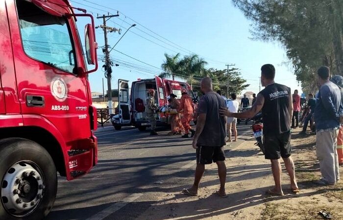 Casal de idosos fica ferido após acidente com bicicleta elétrica na BR 356 em São João da Barra