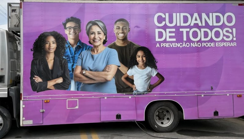 Unidade itinerante com mamógrafo e ultrassom de mama chega a SJB