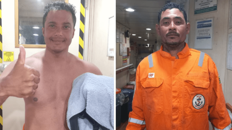 Peixe cru e racionamento de água: como empresário e piloto sobreviveram três dias à deriva no mar