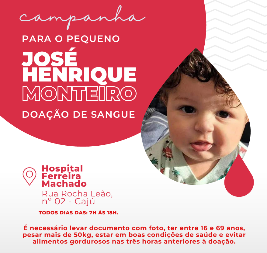 Família pede doações de sangue para bebê atacado por pitbull em Campos