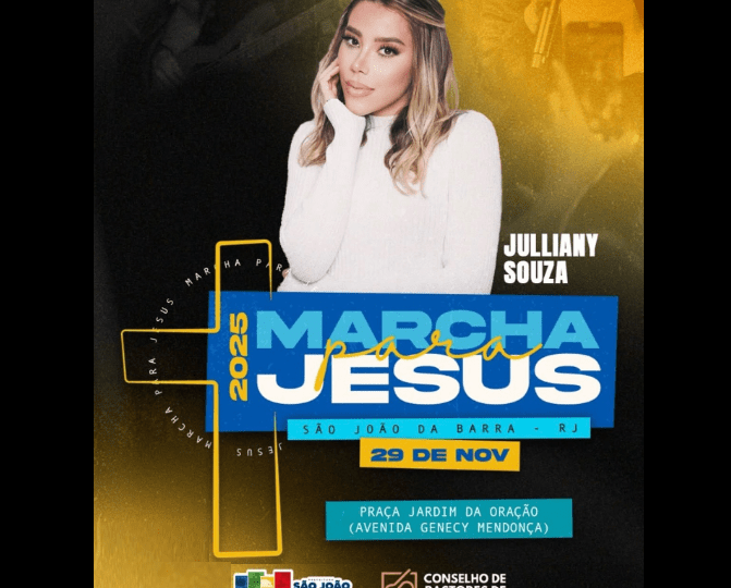 São João da Barra realiza a Marcha para Jesus 2025 no dia 29 de novembro