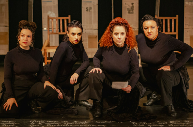 Atrizes do espetáculo Narcisa estarão em SJB