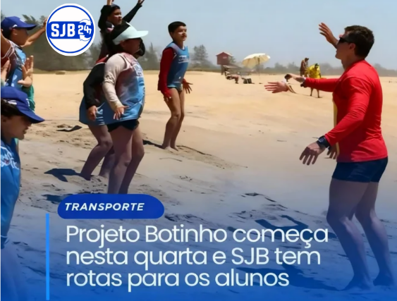 Projeto Botinho começa nesta quarta e SJB tem rotas para os alunos