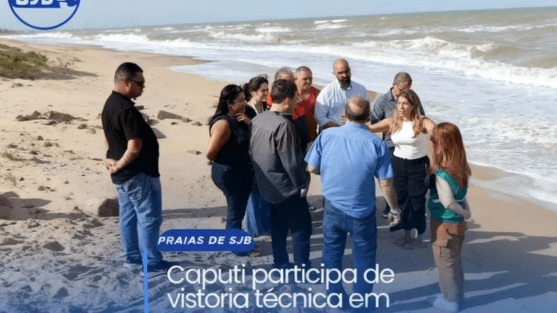 Caputi participa de vistoria técnica em pontos de erosão
