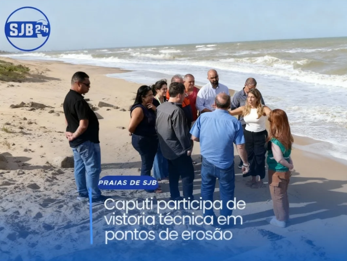 Caputi participa de vistoria técnica em pontos de erosão