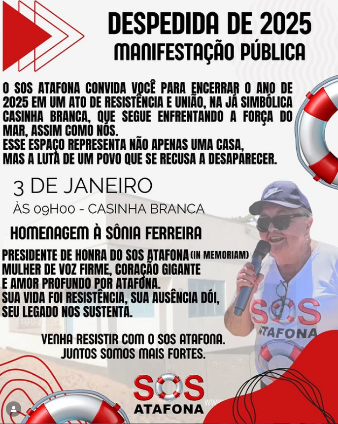 SOS Atafona terá ato público por memória e resistência no dia 3