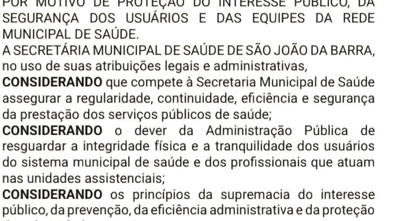 Afastamento de médico envolvido em acidente é publicado no DO