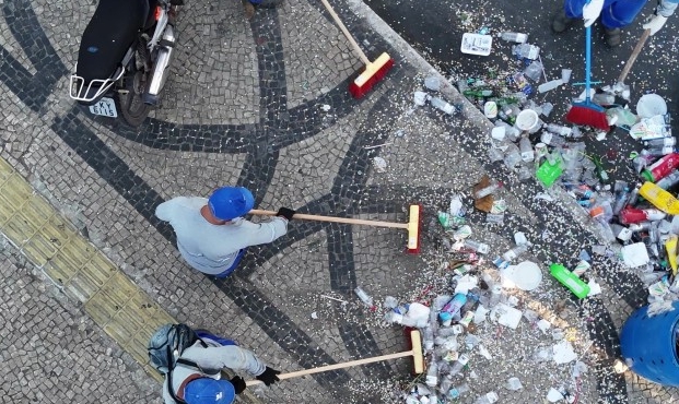 SJB recolhe 329 toneladas de resíduo domiciliar durante o Carnaval
