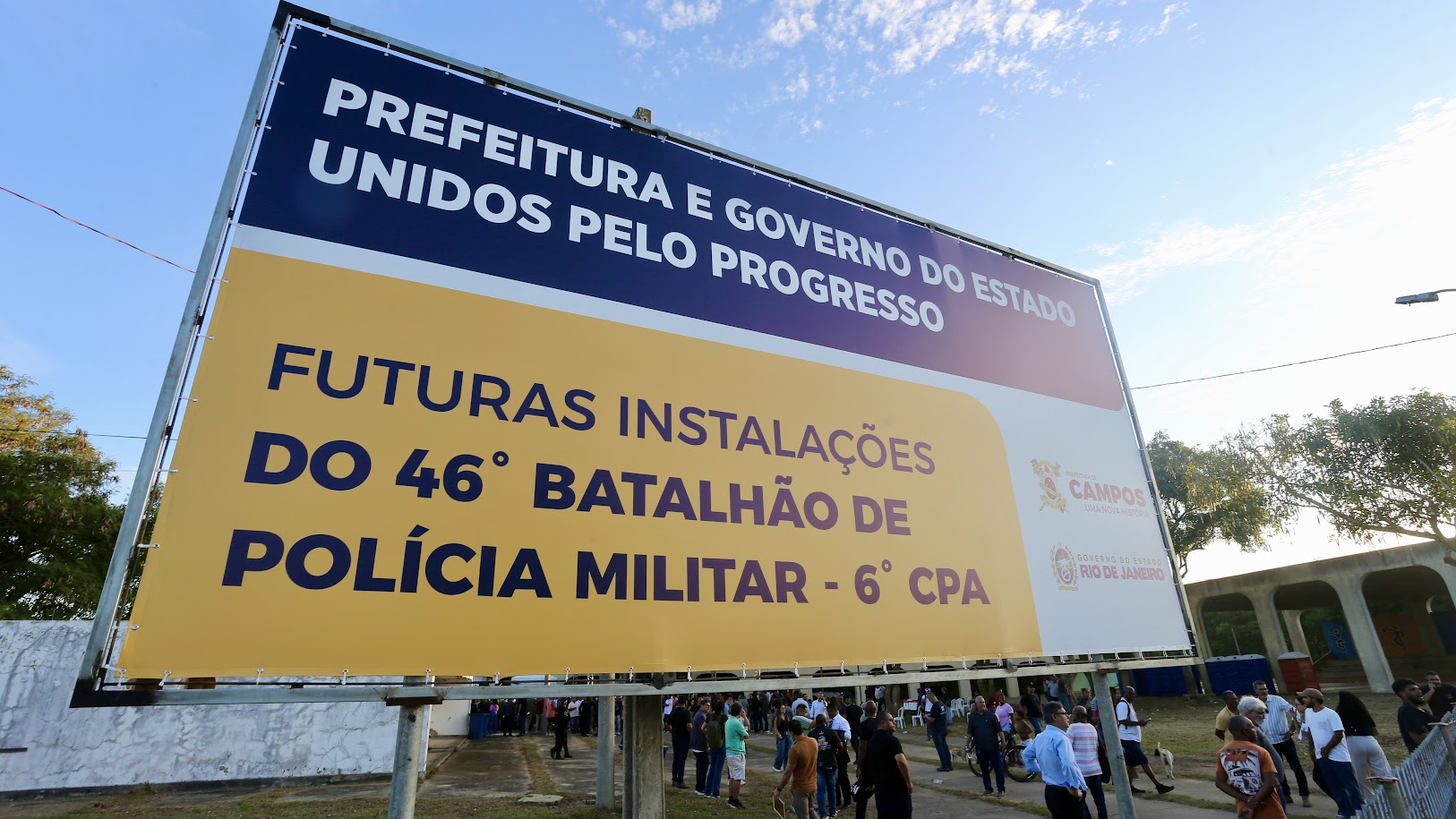 Governo do Estado lança pedra fundamental de novo batalhão da PM e anuncia escola cívico-militar em Campos dos Goytacazes