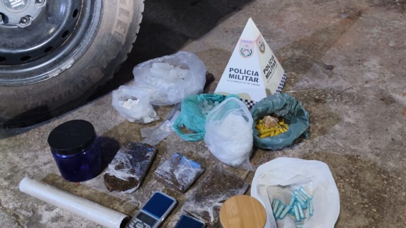 PM é monitorada por drone do tráfico, mas consegue apreender droga em Atafona