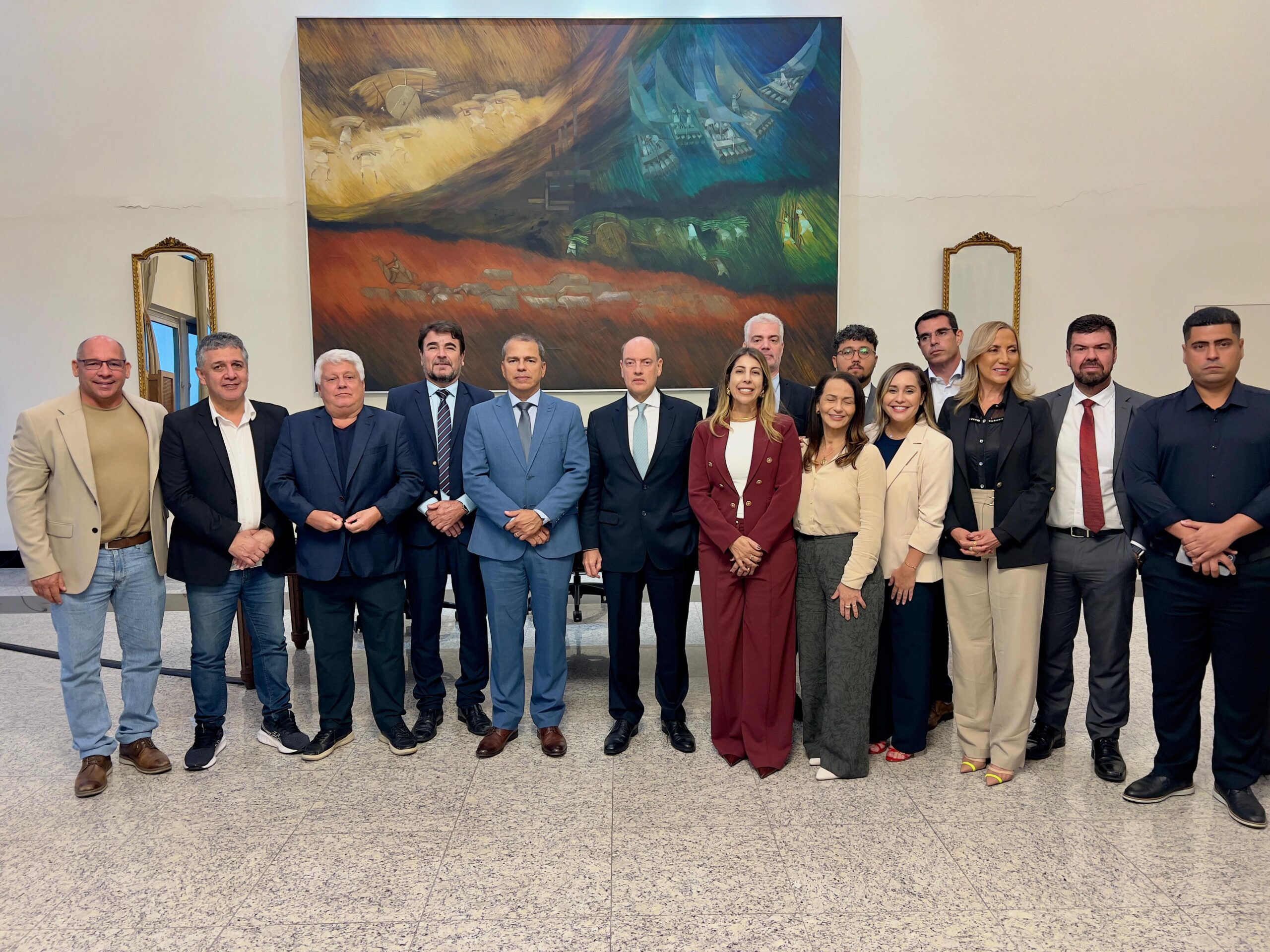 Prefeita Carla Caputi participa de reunião da Ompetro com governador em defesa dos royalties