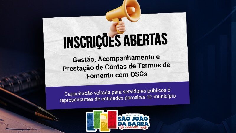 SJB promove capacitação sobre gestão pública e parcerias com entidades sociais