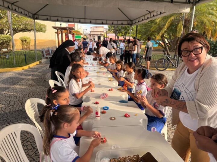 Estudantes da rede municipal de SJB presentes no Festival de Artes e Saberes das Águas