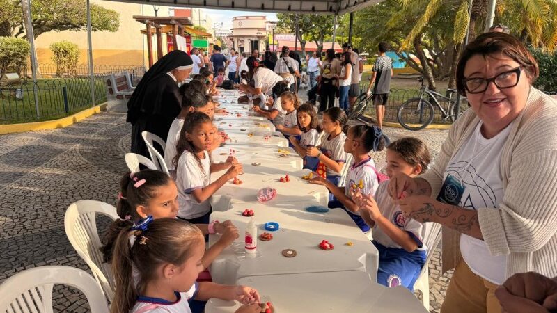 Estudantes da rede municipal de SJB presentes no Festival de Artes e Saberes das Águas