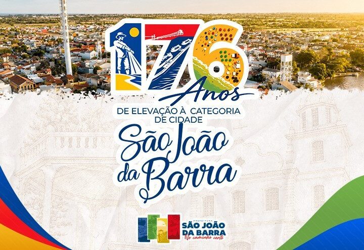 São João da Barra comemora 176 anos nesta quarta-feira