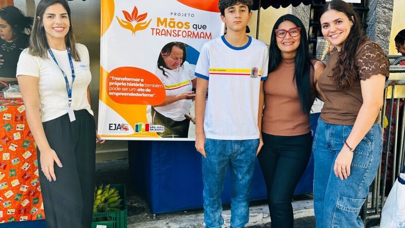 Projeto incentiva em SJB o empreendedorismo junto a alunos da EJA