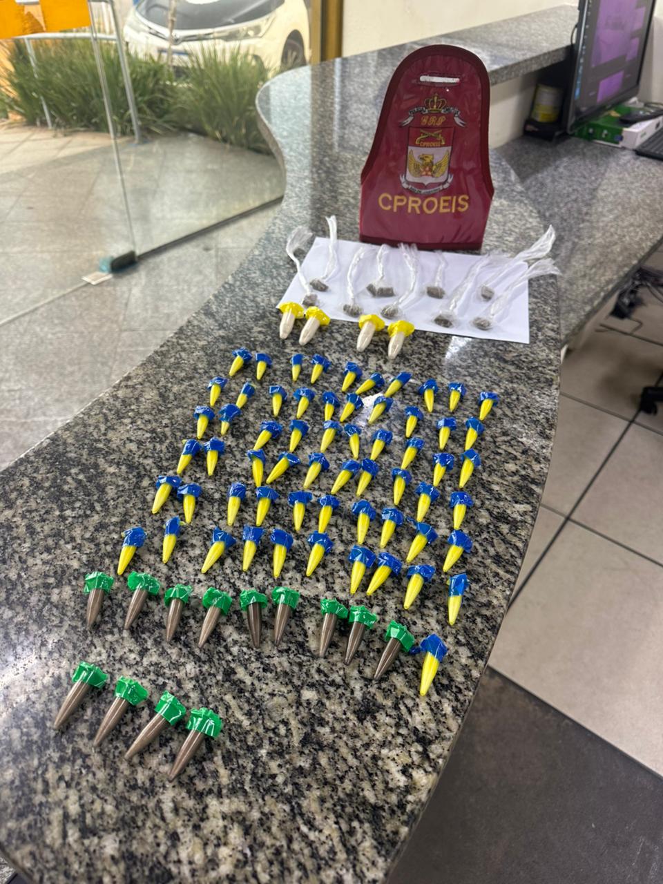 PROEIS apreende drogas durante patrulhamento em Cajueiro, em SJB