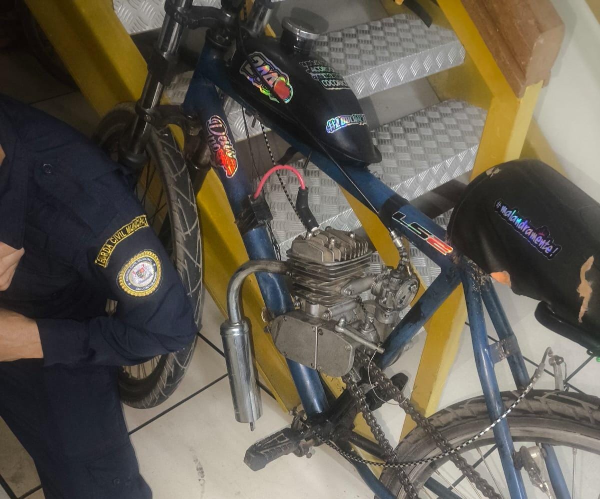 Guarda de SJB apreende bicicletas motorizadas que provocavam perturbação do sossego