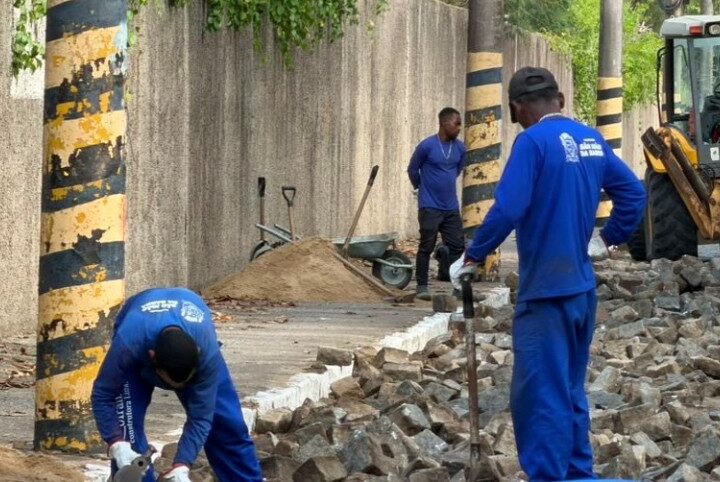 Trabalho de revisão e manutenção de paralelos é realizado em Grussaí