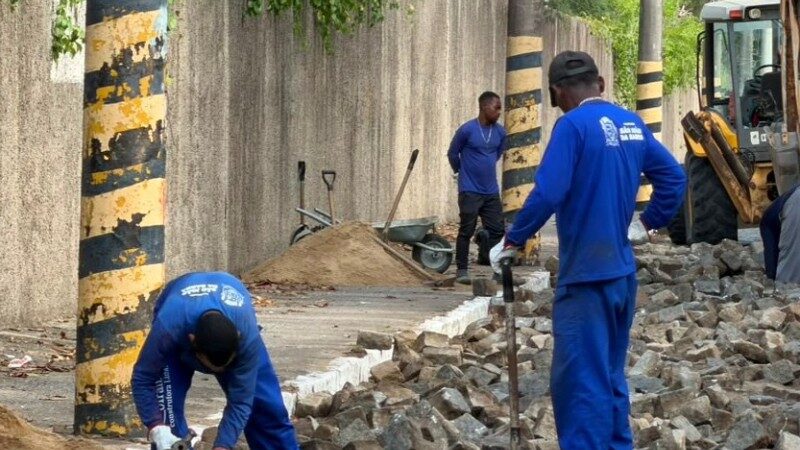 Trabalho de revisão e manutenção de paralelos é realizado em Grussaí