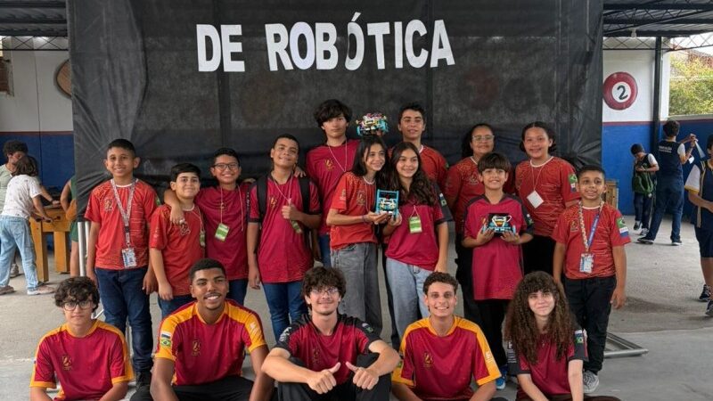 Estudantes de SJB participam da etapa regional da Olimpíada Brasileira de Robótica