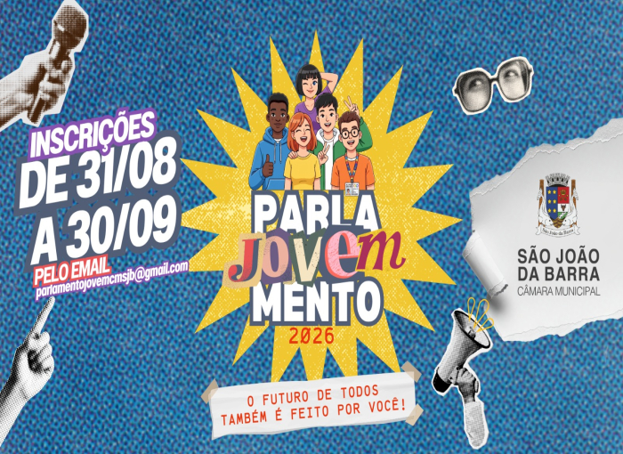 Inscrições abertas para o ‘Parlamento Jovem’ até o dia 30 de setembro