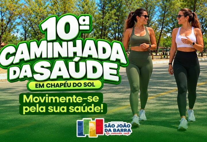 Caminhada da Saúde acontece no sábado em Chapéu de Sol