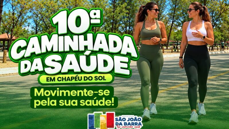 Caminhada da Saúde acontece no sábado em Chapéu de Sol